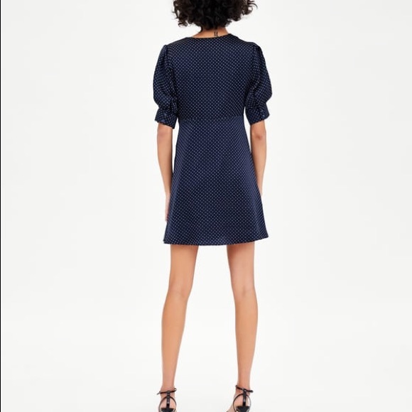 NWT Zara Polka Dot Dress - Picture 3 of 5